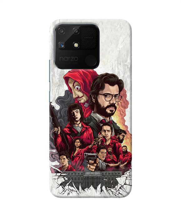 Money Heist Poster Realme Narzo 50A Back Cover