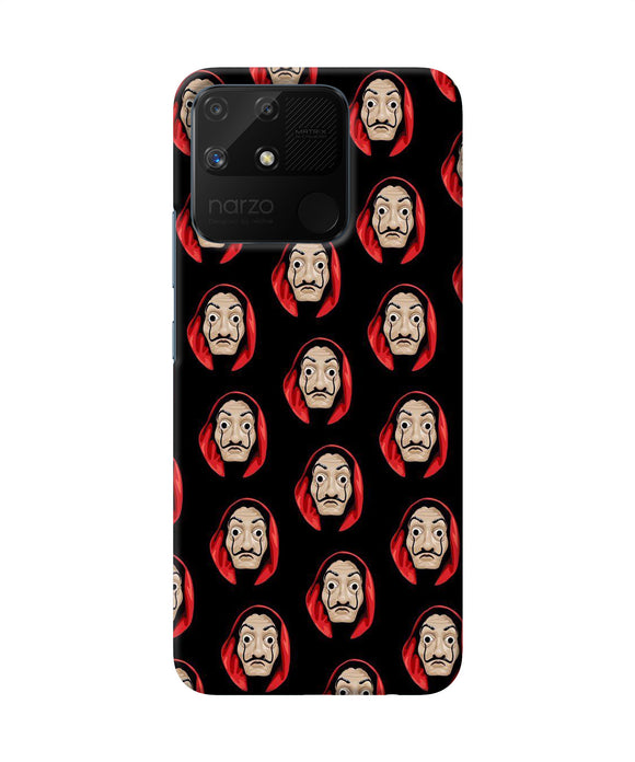 Money Heist Mask Realme Narzo 50A Back Cover