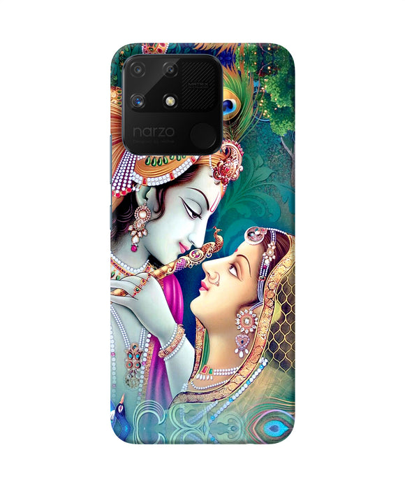 Lord radha krishna paint Realme Narzo 50A Back Cover