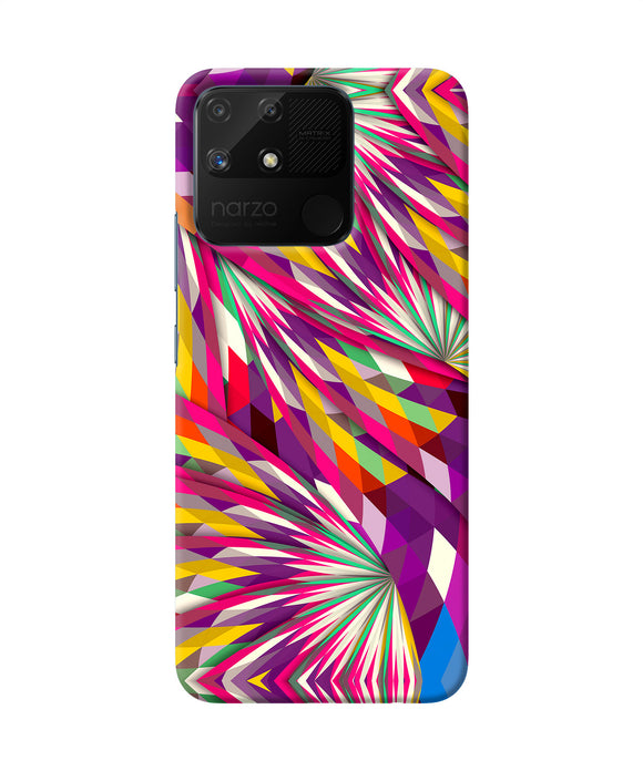 Abstract colorful print Realme Narzo 50A Back Cover