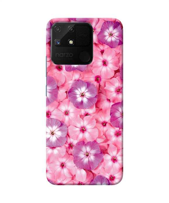 Natural pink flower Realme Narzo 50A Back Cover