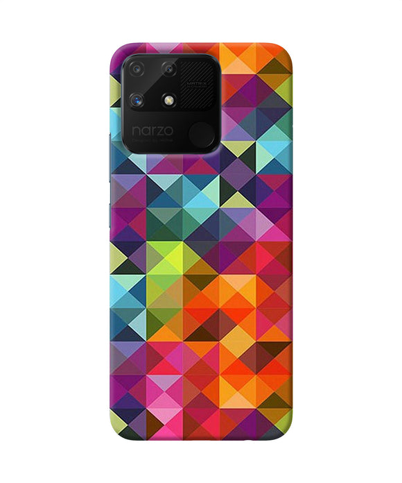 Abstract triangle pattern Realme Narzo 50A Back Cover