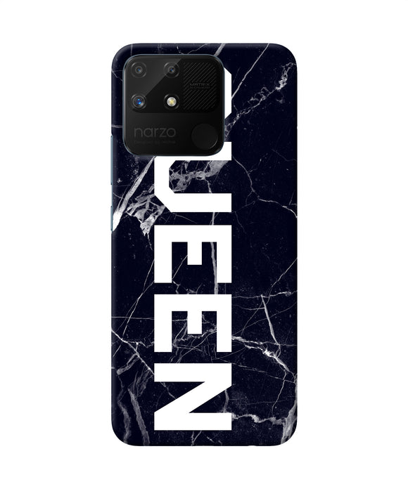 Queen marble text Realme Narzo 50A Back Cover