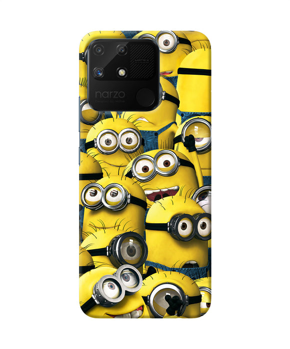 Minions crowd Realme Narzo 50A Back Cover
