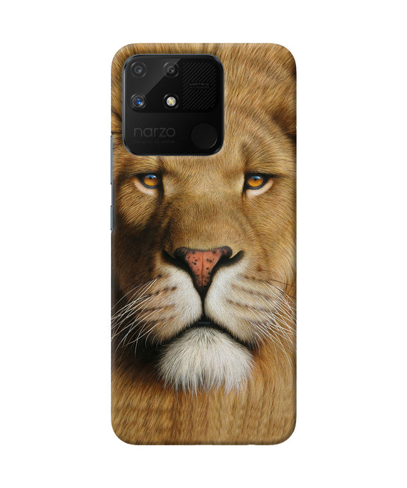 Nature lion poster Realme Narzo 50A Back Cover