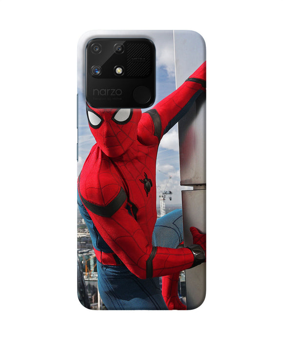 Spiderman on the wall Realme Narzo 50A Back Cover