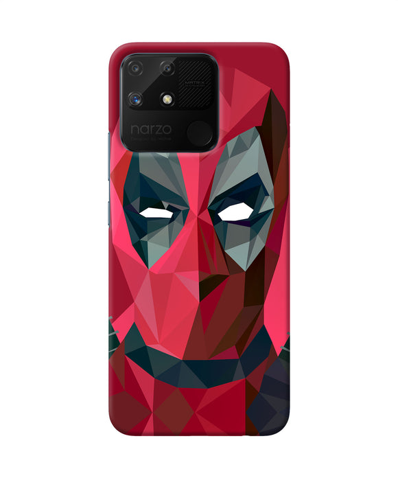 Abstract deadpool full mask Realme Narzo 50A Back Cover