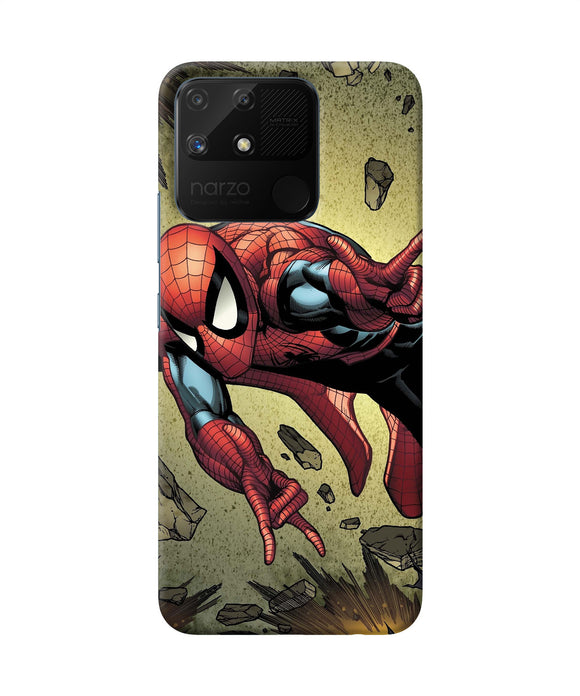 Spiderman on sky Realme Narzo 50A Back Cover