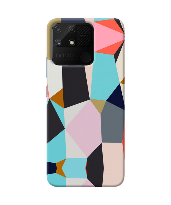 Abstract colorful shapes Realme Narzo 50A Back Cover