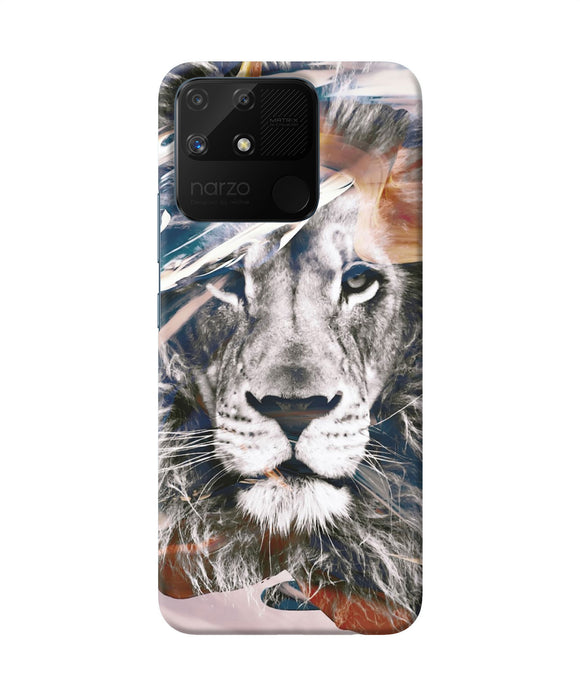 Lion poster Realme Narzo 50A Back Cover