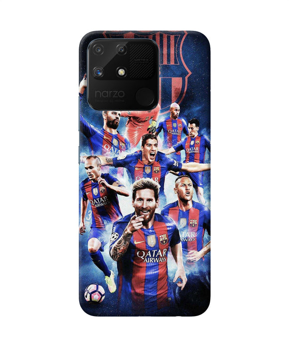 Messi FCB team Realme Narzo 50A Back Cover