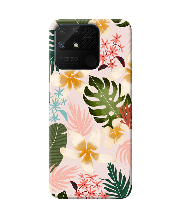 Leaf print Realme Narzo 50A Back Cover