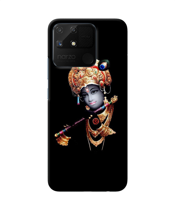 Lord krishna with fluet Realme Narzo 50A Back Cover