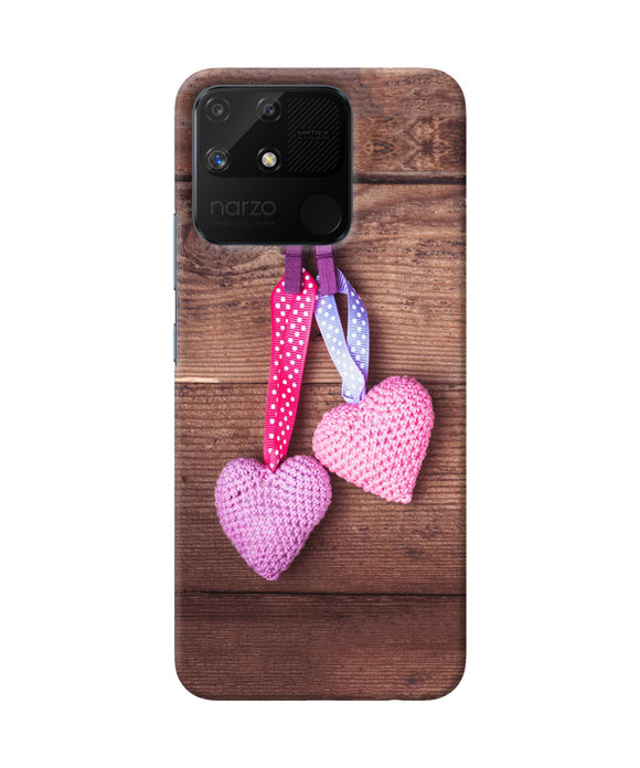 Two gift hearts Realme Narzo 50A Back Cover
