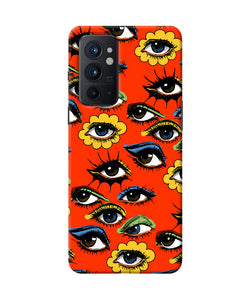 Abstract eyes pattern Oneplus 9RT Back Cover