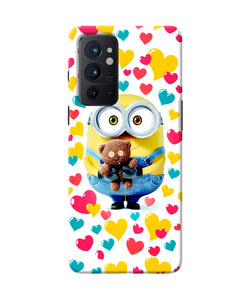 Minion teddy hearts Oneplus 9RT Back Cover