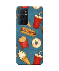 Abstract food print Oneplus 9RT Back Cover