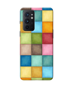 Abstract colorful squares Oneplus 9RT Back Cover