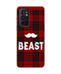 Beast red square Oneplus 9RT Back Cover