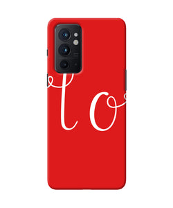 Love one Oneplus 9RT Back Cover