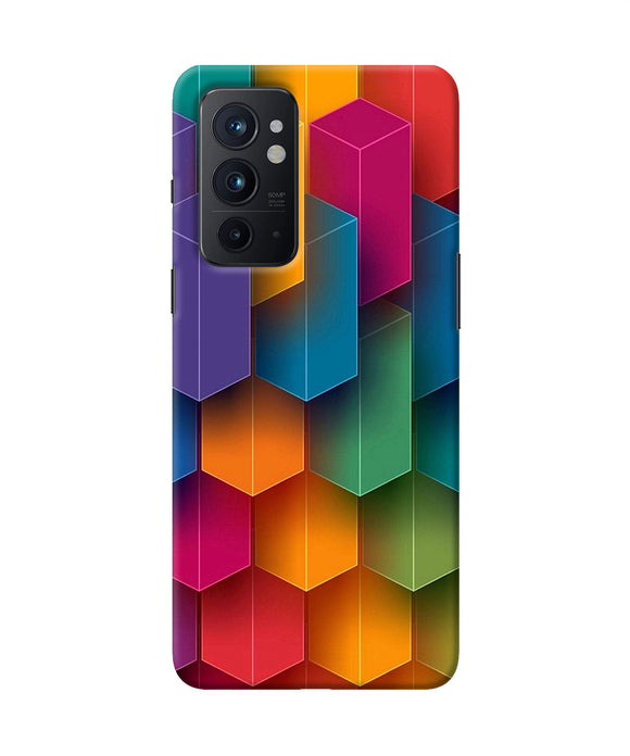 Abstract rectangle print Oneplus 9RT Back Cover