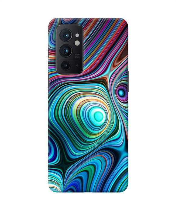 Abstract coloful waves Oneplus 9RT Back Cover