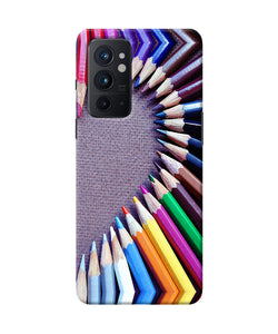 Color pencil half heart Oneplus 9RT Back Cover