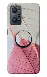 White Pink Leaf Realme GT NEO 2 Pop Case