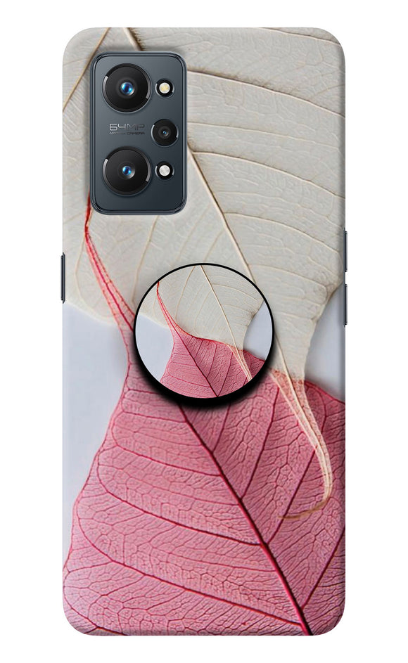 White Pink Leaf Realme GT NEO 2 Pop Case