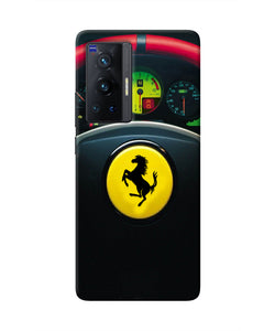 Ferrari Steeriing Wheel Vivo X70 Pro Real 4D Back Cover