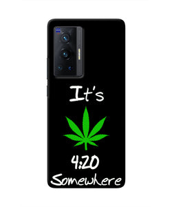 Weed Quote Vivo X70 Pro Real 4D Back Cover