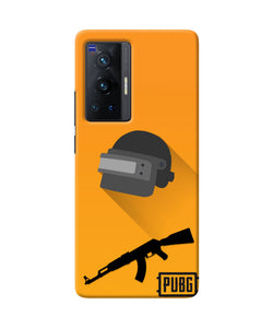 PUBG Helmet and Gun Vivo X70 Pro Real 4D Back Cover