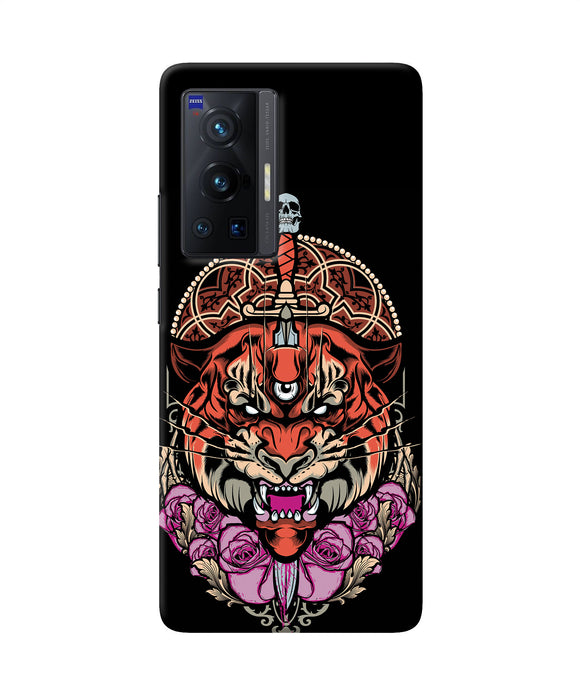 Abstract tiger Vivo X70 Pro Back Cover