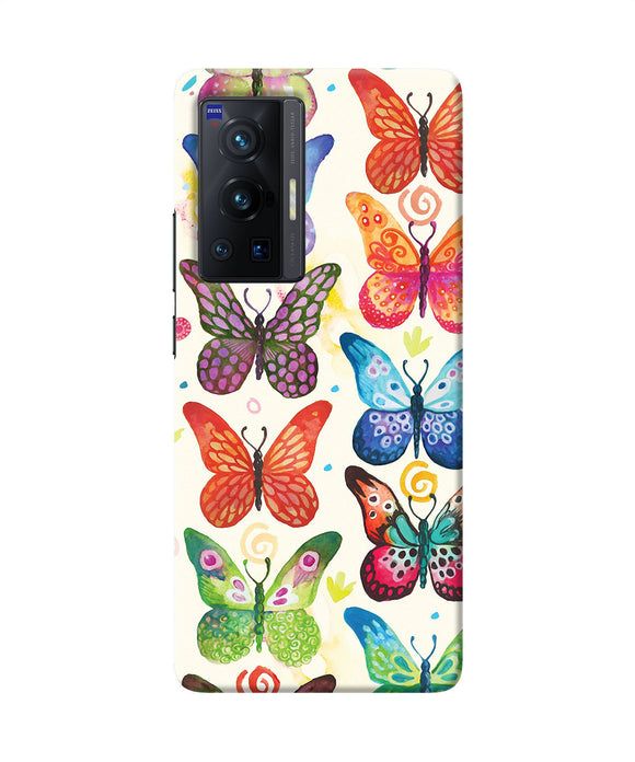 Abstract butterfly print Vivo X70 Pro Back Cover