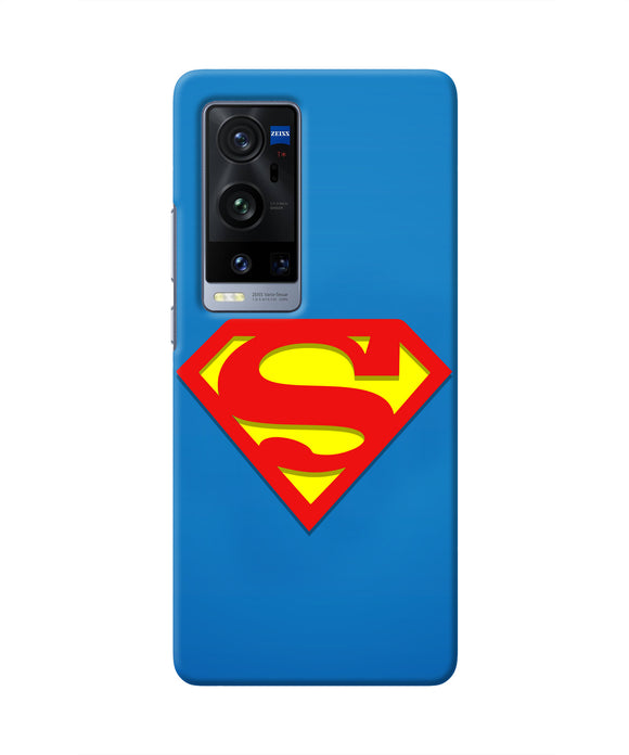 Superman Blue Vivo X60 Pro Plus Real 4D Back Cover