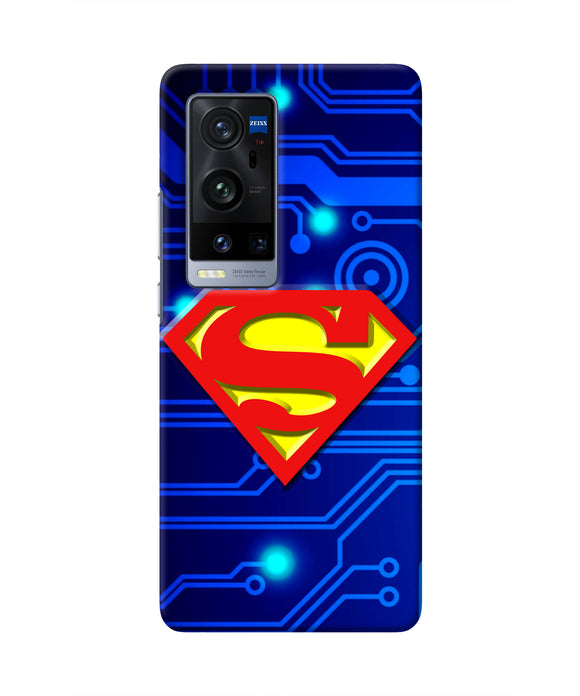 Superman Abstract Vivo X60 Pro Plus Real 4D Back Cover
