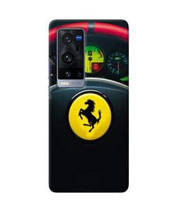 Ferrari Steeriing Wheel Vivo X60 Pro Plus Real 4D Back Cover