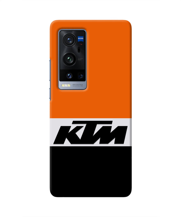 KTM Colorblock Vivo X60 Pro Plus Real 4D Back Cover