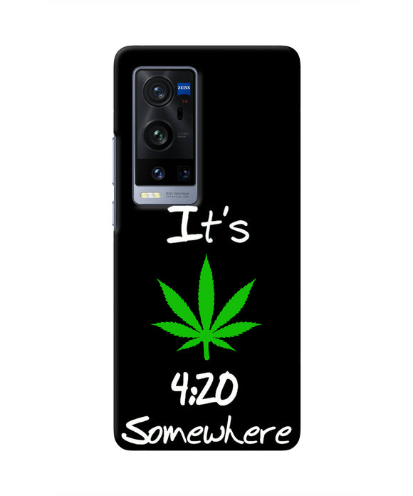 Weed Quote Vivo X60 Pro Plus Real 4D Back Cover
