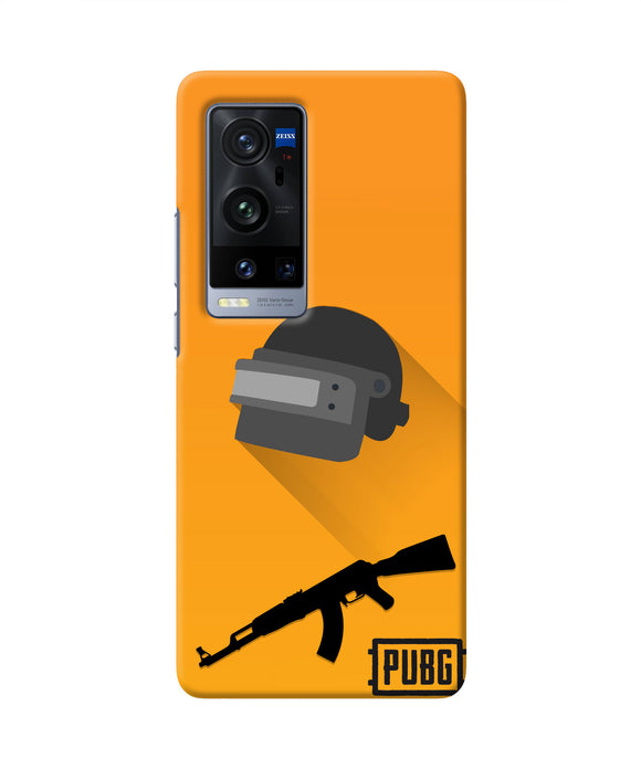 PUBG Helmet and Gun Vivo X60 Pro Plus Real 4D Back Cover