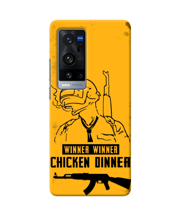 PUBG Chicken Dinner Vivo X60 Pro Plus Real 4D Back Cover