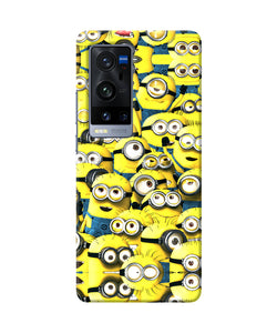 Minions mini crowd Vivo X60 Pro Plus Back Cover