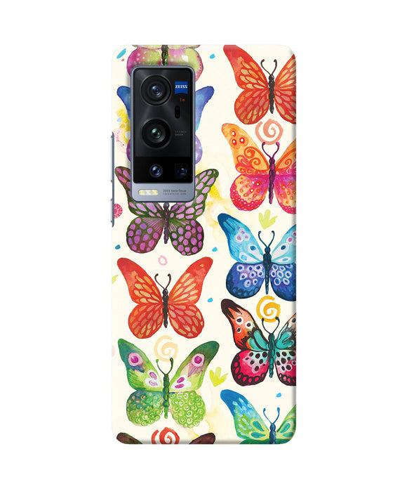Abstract butterfly print Vivo X60 Pro Plus Back Cover