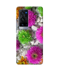 Natural flower stones Vivo X60 Pro Plus Back Cover