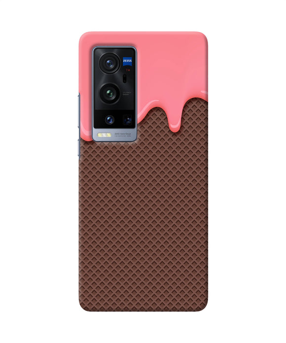 Waffle cream biscuit Vivo X60 Pro Plus Back Cover