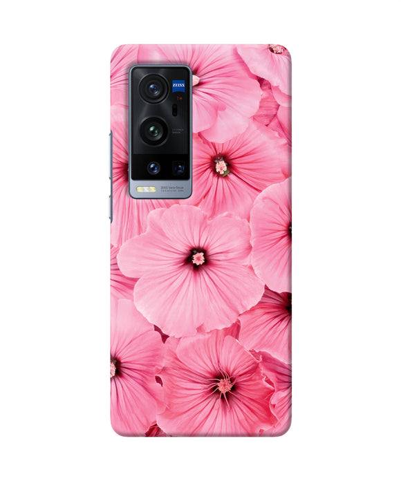 Pink flowers Vivo X60 Pro Plus Back Cover