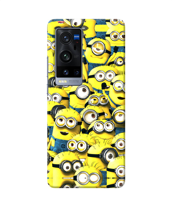 Minions mini crowd Vivo X60 Pro Plus Back Cover