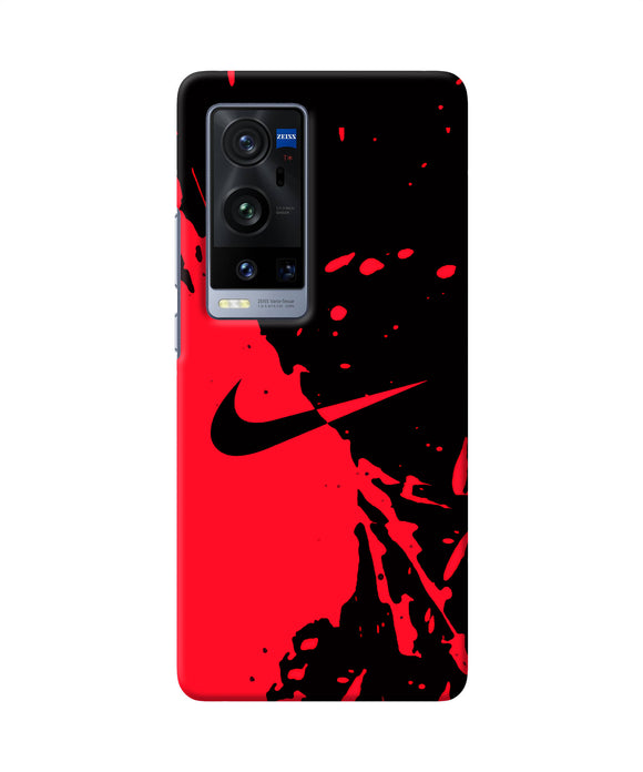 Nike red black poster Vivo X60 Pro Plus Back Cover