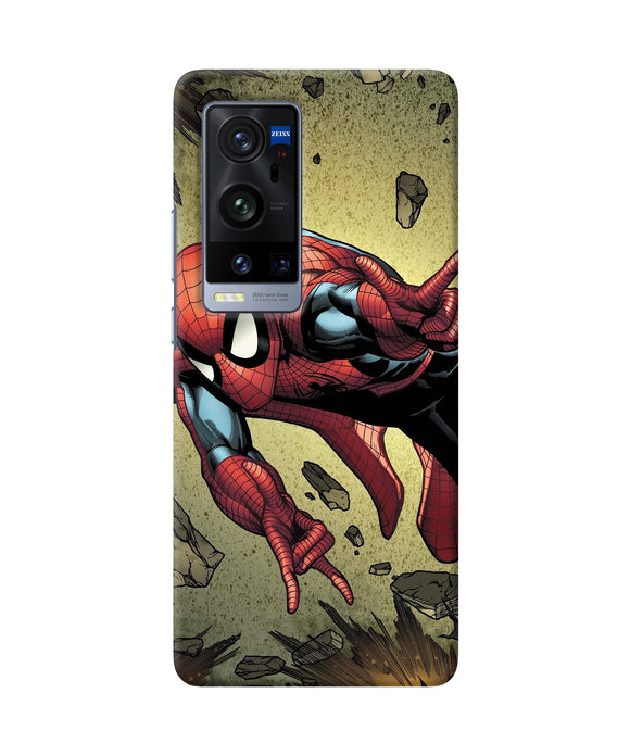 Spiderman on sky Vivo X60 Pro Plus Back Cover