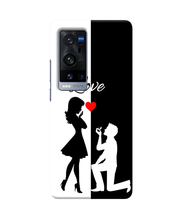 Love propose black and white Vivo X60 Pro Plus Back Cover